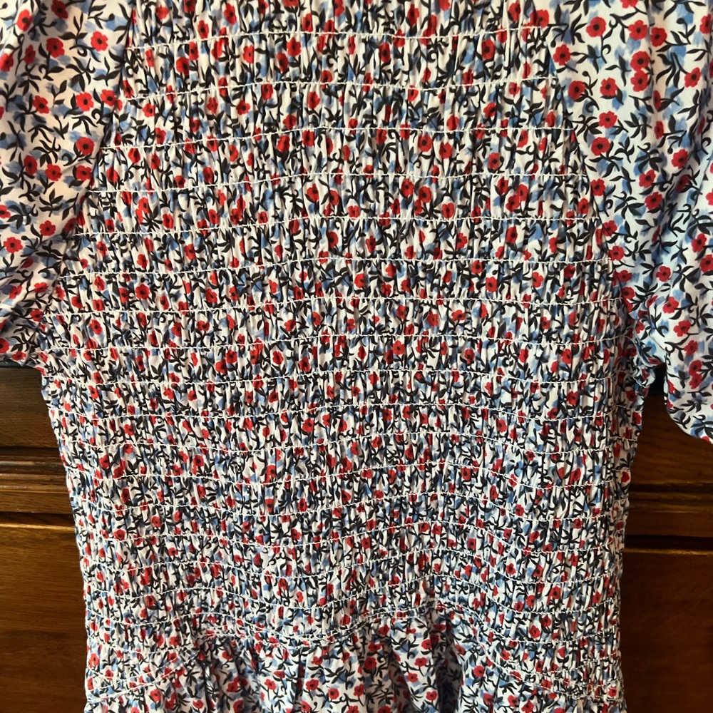 J Crew Meadow dress in poppy cotton poplin XS - Picture 6 of 6